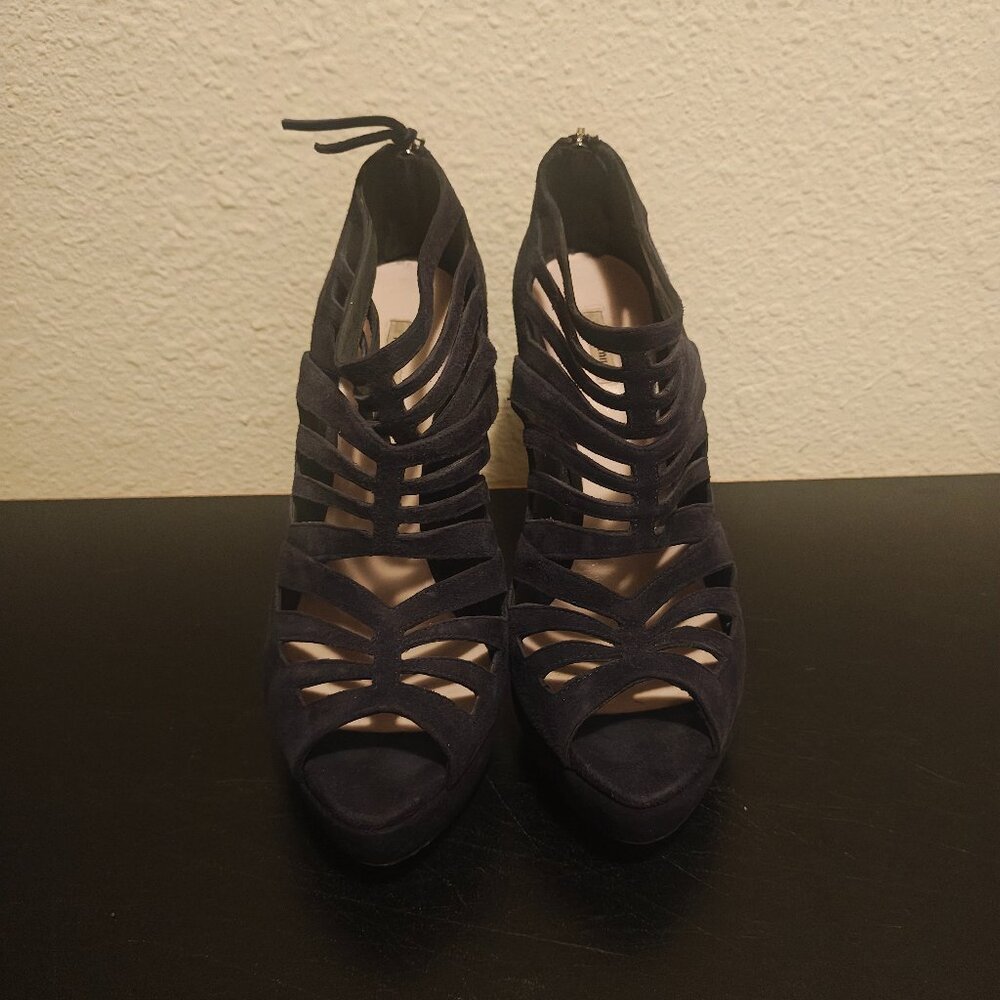 Miu Miu Suede Cage Shoes